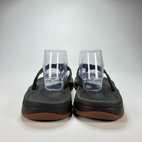 Grundens Black Brown Flip Flop Sandals Non-Slip Comfort Fishing Mens Size 12 - Picture 6 of 10